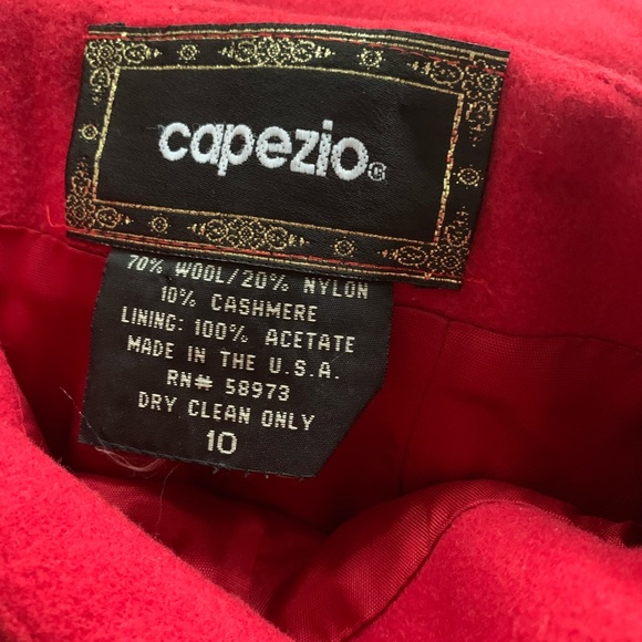 Vintage Capezio Red Pencil Skirt Womens 10 Wool/Nylon/Cashmere short - Picture 7 of 9